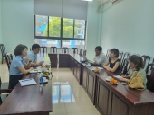 Trường Đại học Lao động – Xã hội (Cơ sở II) làm việc với tổ chức đại diện của tổ chức Planète Enfants & Développement (PE&D) tại Việt Nam.